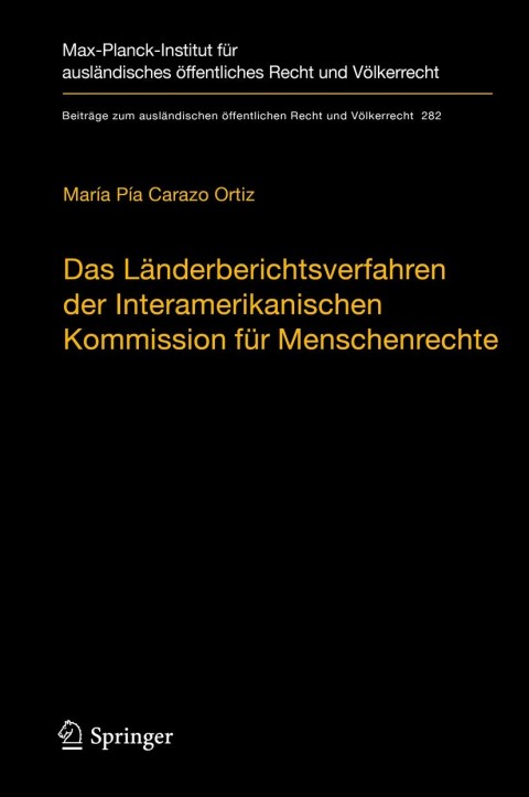 Cover image for book Das Länderberichtsverfahren der Interamerikanischen Kommission für Menschenrechte