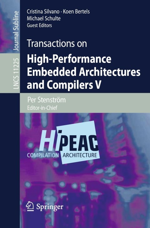 Cover image for book Transactions on High-Performance Embedded Architectures and Compilers V
