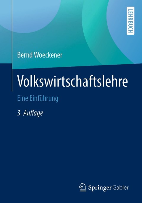 Cover image for book Volkswirtschaftslehre