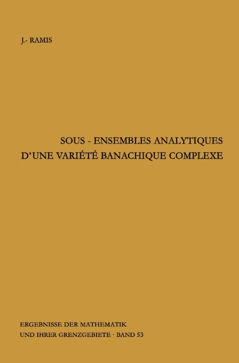 Cover image for book Sous-ensembles analytiques d'une variete banachique complexe