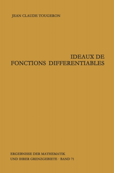 Cover image for book Ideaux de fonctions différentiables