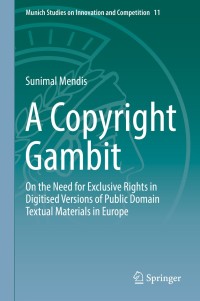 Cover image: A Copyright Gambit 9783662594537