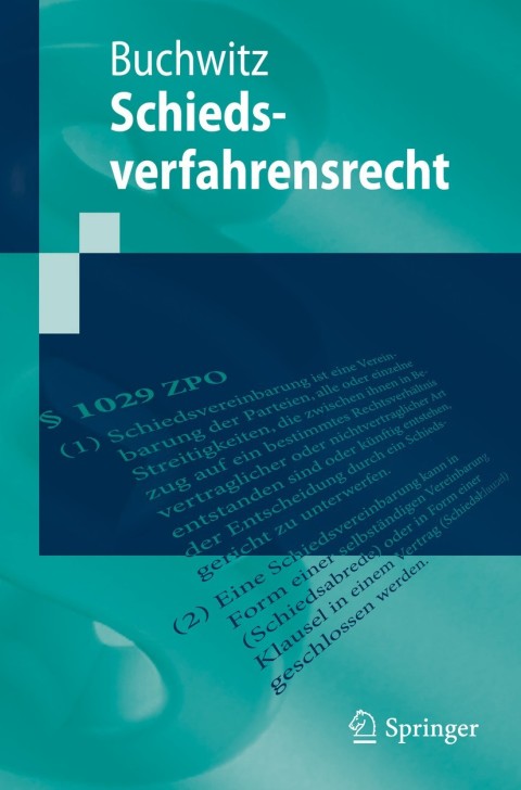 Cover image for book Schiedsverfahrensrecht