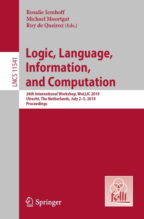 Cover image for book Logic, Language, Information, and Computation