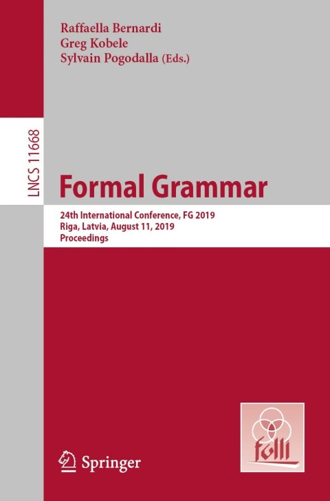 Cover image for book Formal Grammar