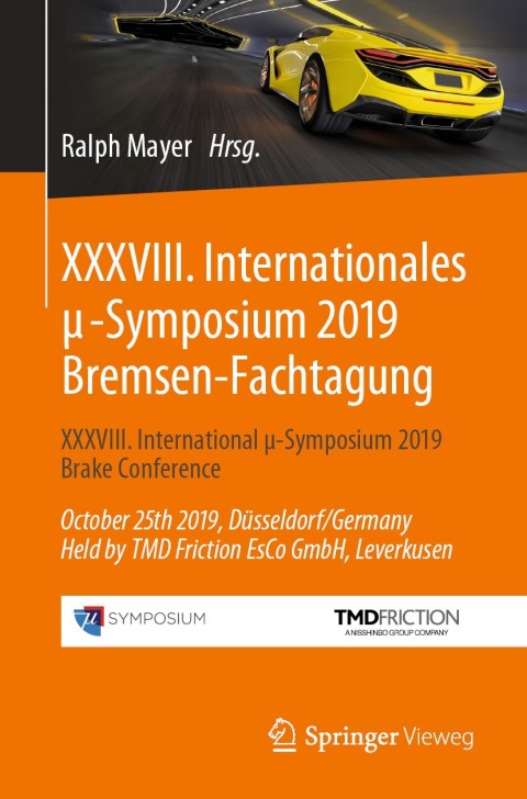 Cover image for book XXXVIII. Internationales μ-Symposium 2019 Bremsen-Fachtagung