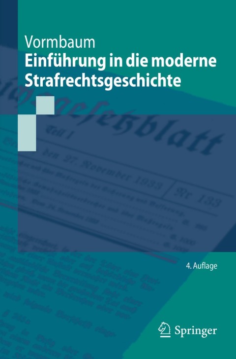 Cover image for book Einführung in die moderne Strafrechtsgeschichte