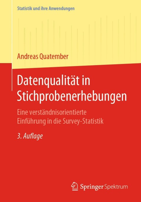 Cover image for book Datenqualität in Stichprobenerhebungen