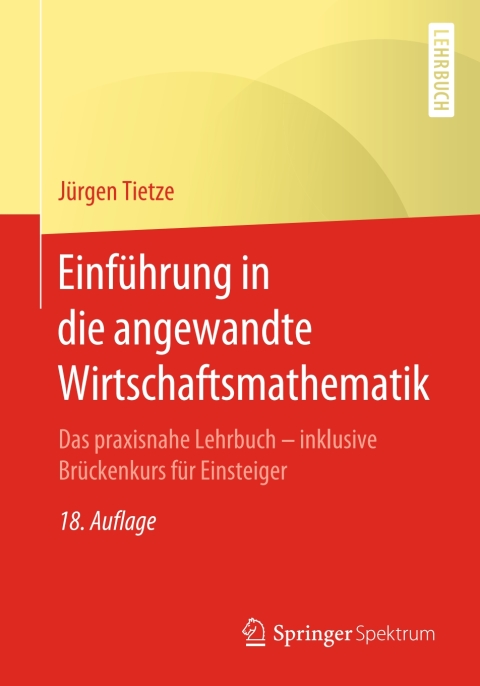 Einführung in die angewandte Wirtschaftsmathematik