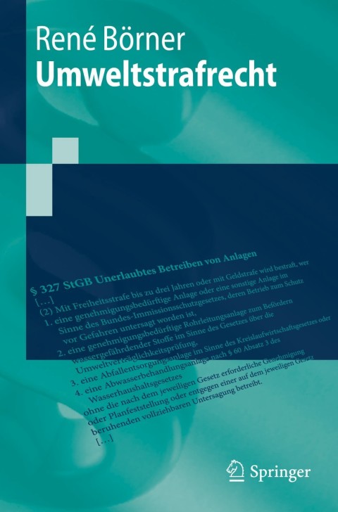 Cover image for book Umweltstrafrecht