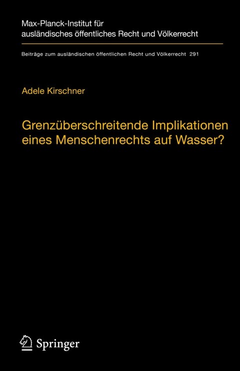 Cover image for book Grenzüberschreitende Implikationen eines Menschenrechts auf Wasser?