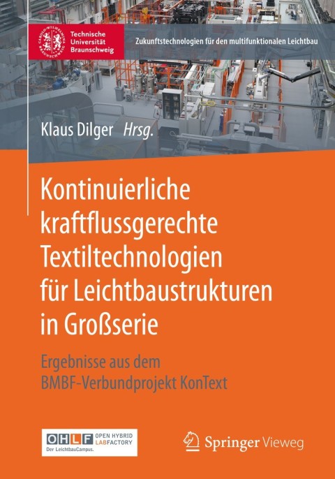 Cover image for book Kontinuierliche kraftflussgerechte Textiltechnologien für Leichtbaustrukturen in Großserie