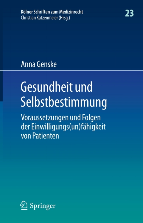 Cover image for book Gesundheit und Selbstbestimmung