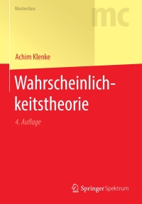 Cover image: Wahrscheinlichkeitstheorie 4th edition 9783662620885