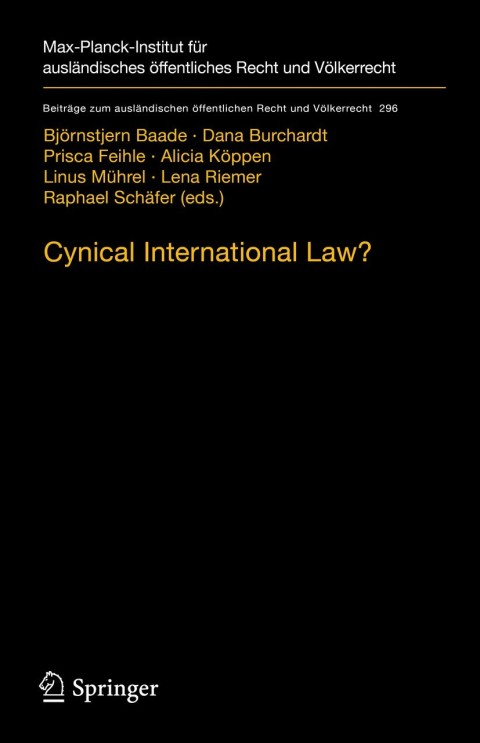 Cover image for book Cynical International Law?