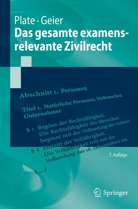 Cover image for book Das gesamte examensrelevante Zivilrecht