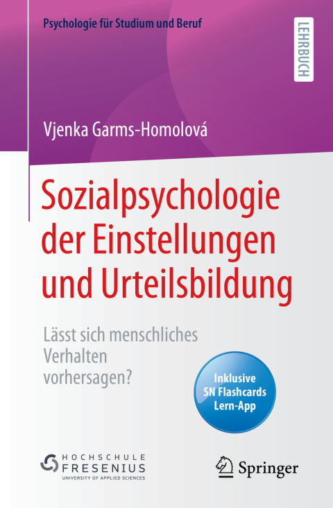 Cover image for book Sozialpsychologie der Einstellungen und Urteilsbildung