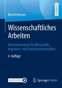 Imagen de portada: Wissenschaftliches Arbeiten 4th edition 9783662625477