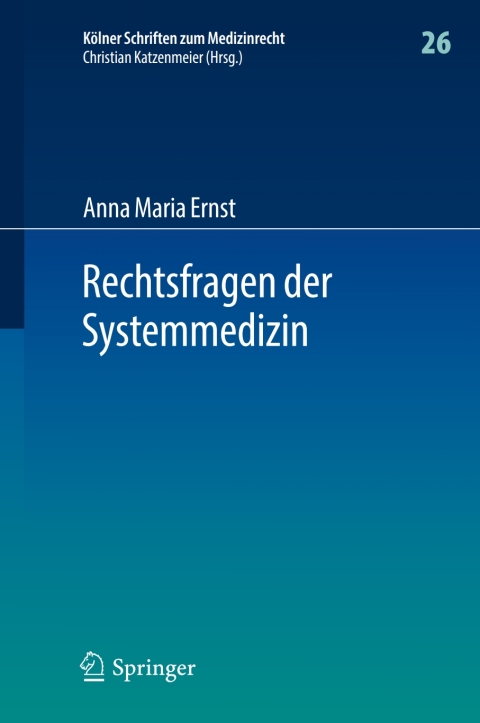 Cover image for book Rechtsfragen der Systemmedizin
