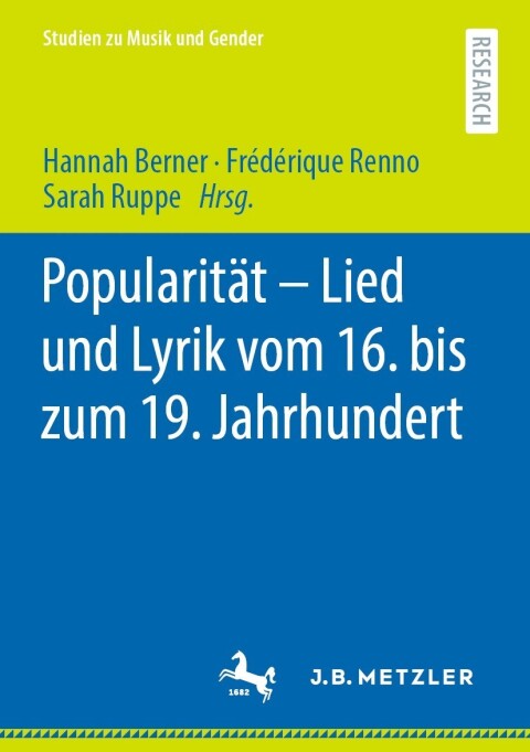 Cover image for book Popularität – Lied und Lyrik vom 16. bis zum 19. Jahrhundert
