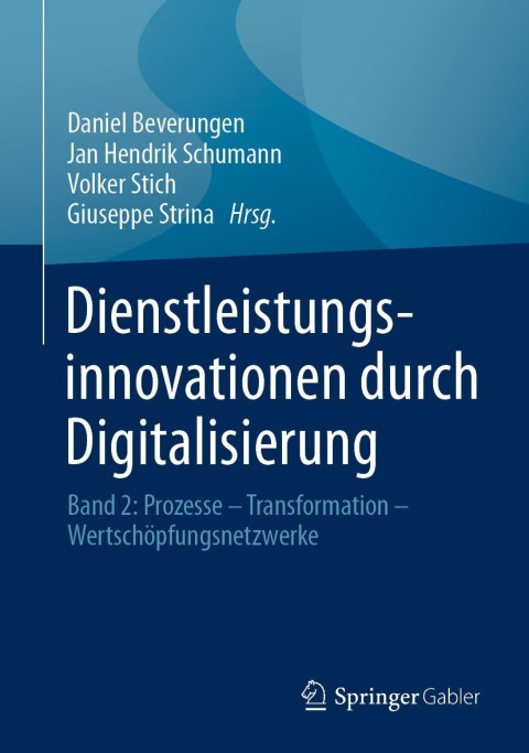 Cover image for book Dienstleistungsinnovationen durch Digitalisierung