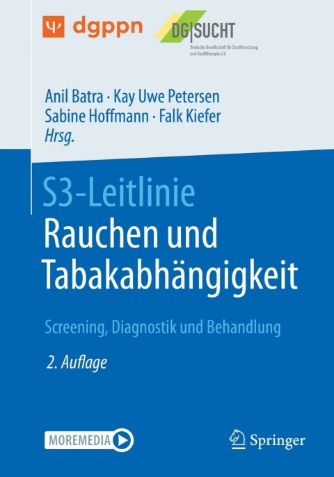Cover image for book S3-Leitlinie Rauchen und Tabakabhängigkeit: Screening, Diagnostik und Behandlung