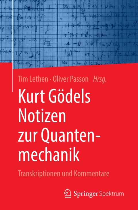 Cover image for book Kurt Gödels Notizen zur Quantenmechanik