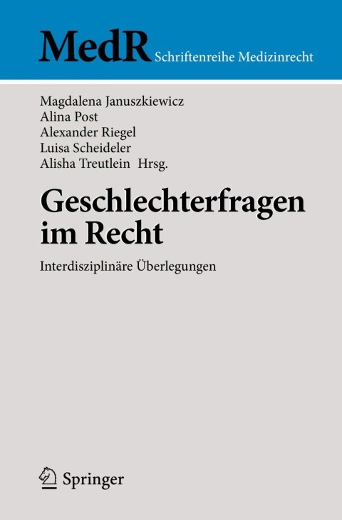 Cover image for book Geschlechterfragen im Recht