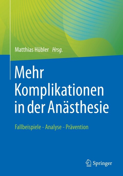 Cover image for book Mehr Komplikationen in der Anästhesie
