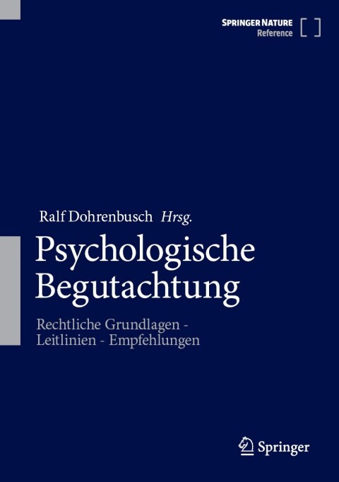 Cover image for book Psychologische Begutachtung
