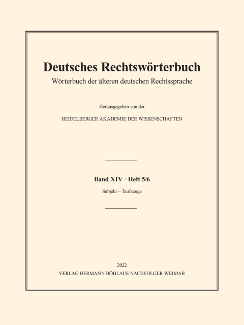Cover image for book Deutsches Rechtswörterbuch