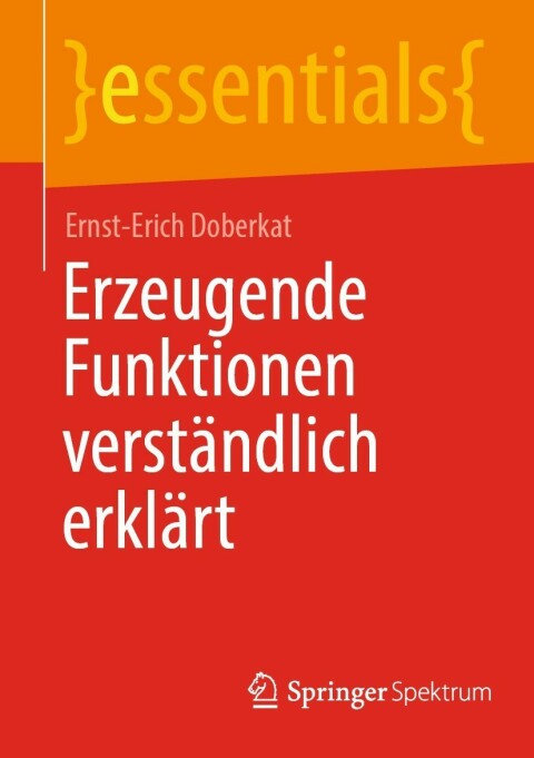 Cover image for book Erzeugende Funktionen verständlich erklärt