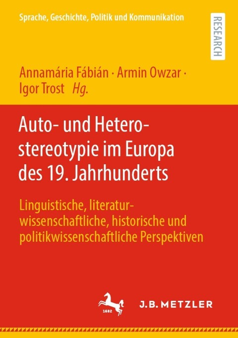 Cover image for book Auto- und Heterostereotypie im Europa des 19. Jahrhunderts