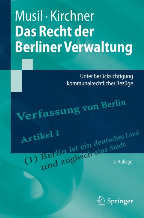 Cover image for book Das Recht der Berliner Verwaltung