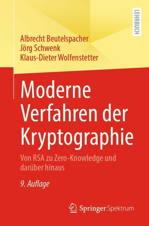 Cover image for book Moderne Verfahren der Kryptographie