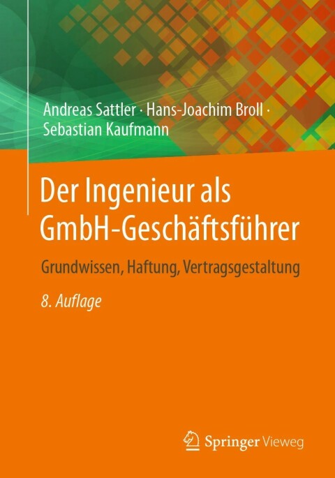 Cover image for book Der Ingenieur als GmbH-Geschäftsführer