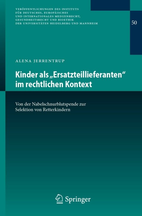 Cover image for book Kinder als „Ersatzteillieferanten“ im rechtlichen Kontext