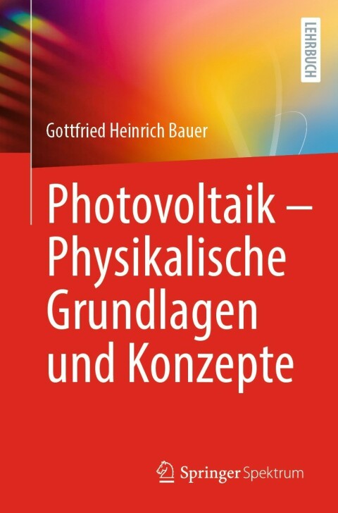 Cover image for book Photovoltaik – Physikalische Grundlagen und Konzepte