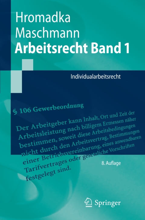 Cover image for book Arbeitsrecht Band 1