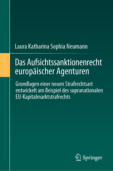 Cover image for book Das Aufsichtssanktionenrecht europäischer Agenturen