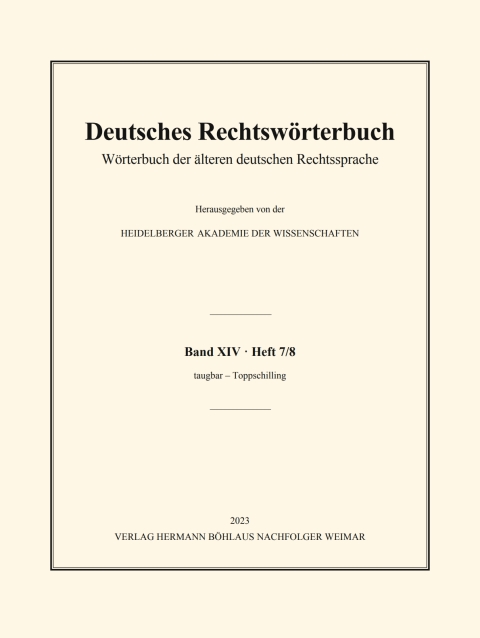 Cover image for book Deutsches Rechtswörterbuch
