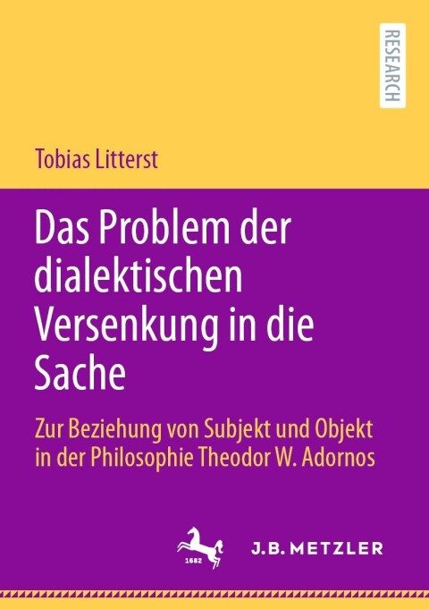Cover image for book Das Problem der dialektischen Versenkung in die Sache