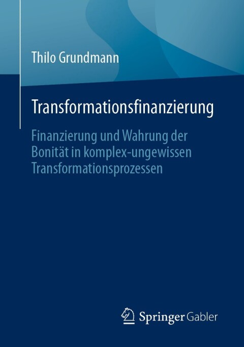 Cover image for book Transformationsfinanzierung