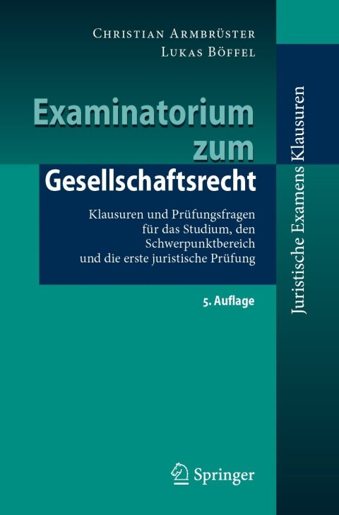 Cover image for book Examinatorium zum Gesellschaftsrecht