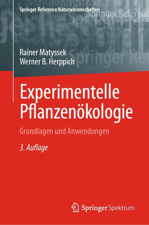 Cover image for book Experimentelle Pflanzenökologie