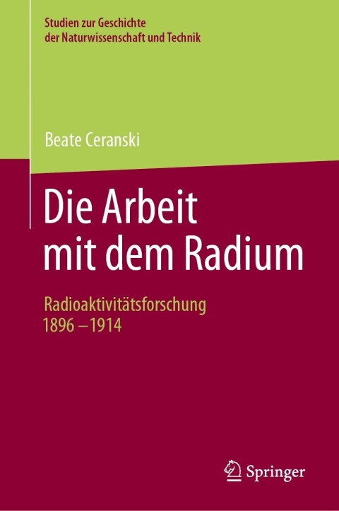 Cover image for book Die Arbeit mit dem Radium