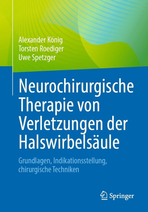 Cover image for book Neurochirurgische Therapie von Verletzungen der Halswirbelsäule
