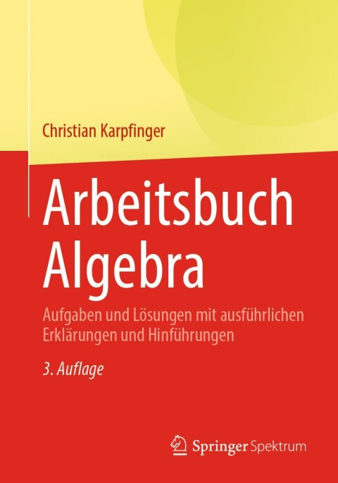 Cover image for book Arbeitsbuch Algebra