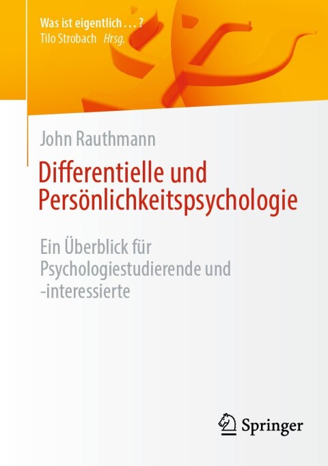 Cover image for book Differentielle und Persönlichkeitspsychologie