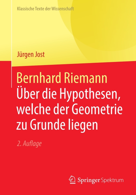 Cover image for book Bernhard Riemann - Über die Hypothesen, welche der Geometrie zu Grunde liegen